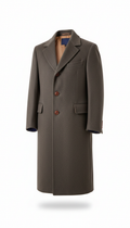 Smoked Stone Cashmere Overcoat